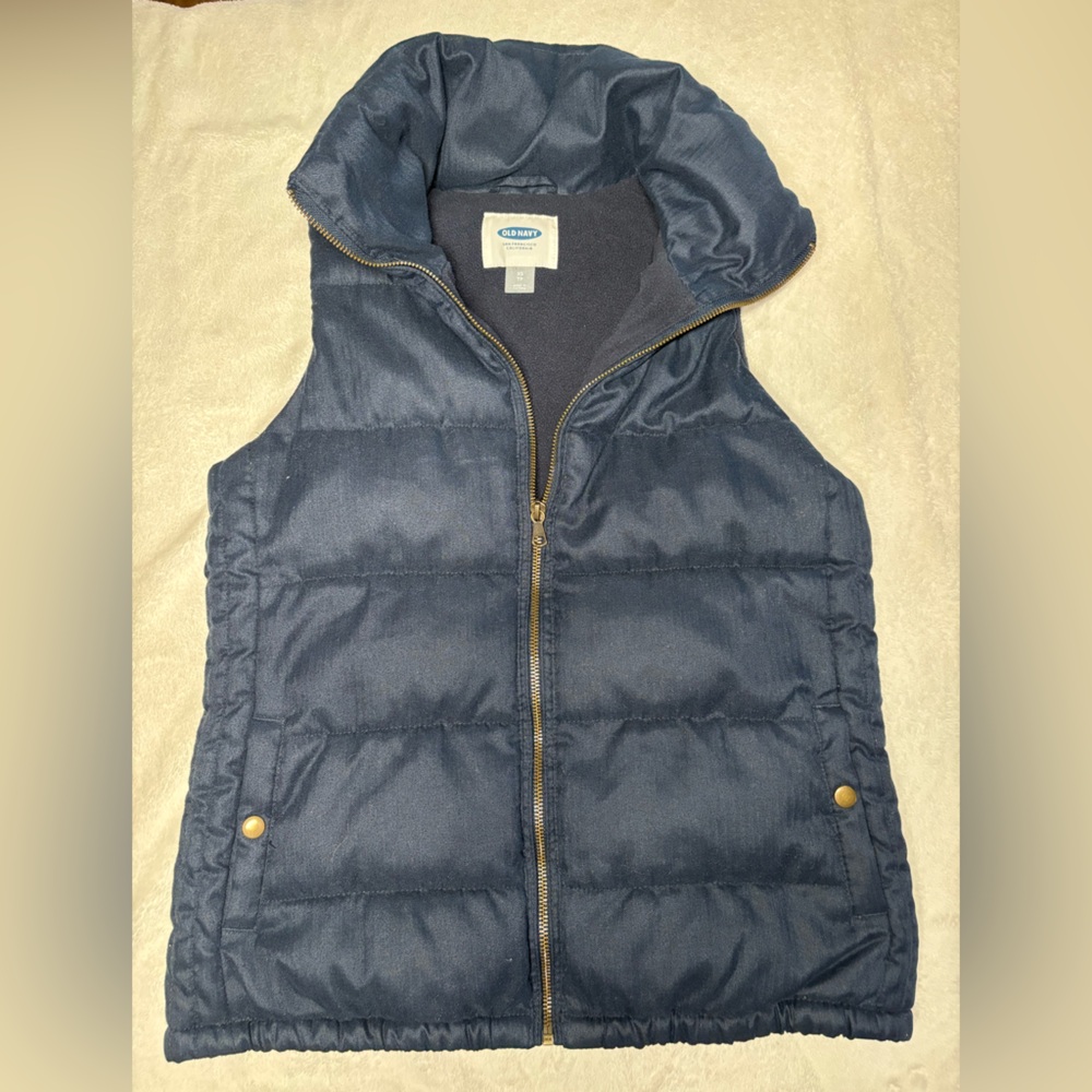 Old Navy Navy Blue Puffer Vest
